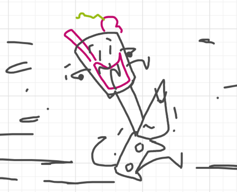 A panel from I've Been Everywhere, Man, episode nine of the Board Boards object show by Furretwalk/WalkingFurret.